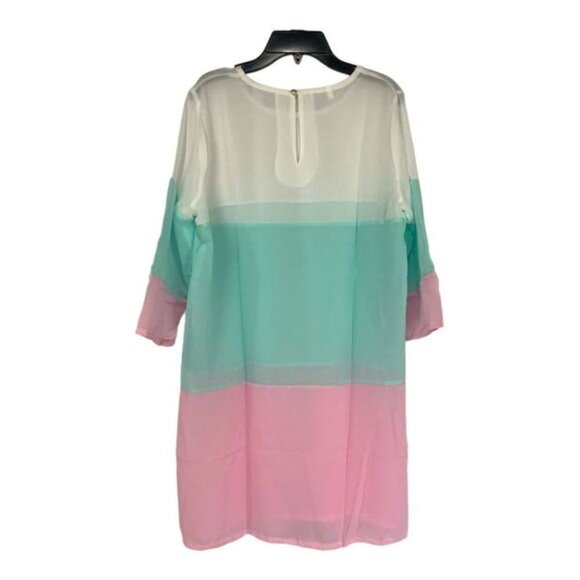 Women's Sheer Multi Color 3/4 Sleeved Blouse Size XXL - Picture 2 of 4